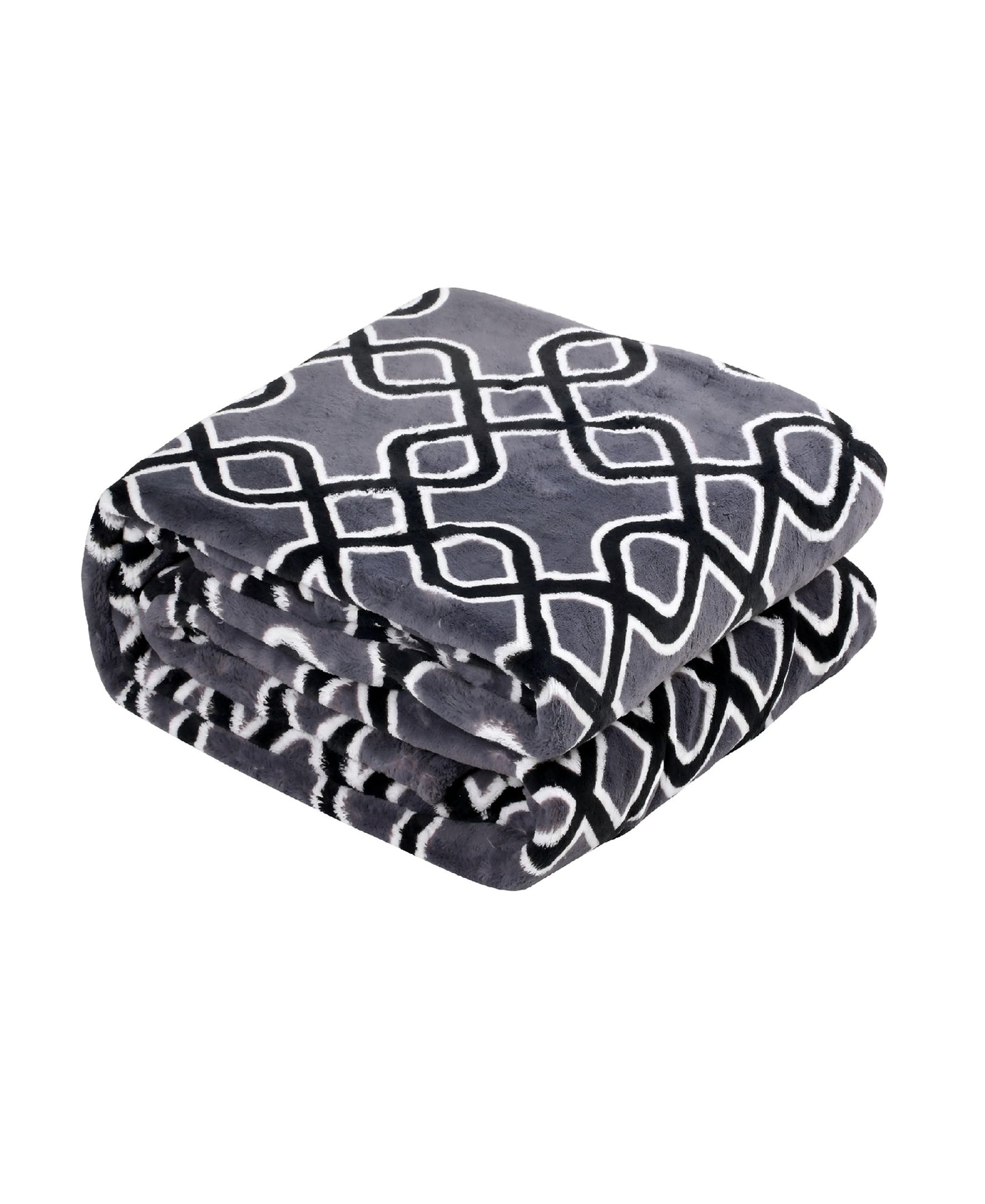 HappyCare Textiles Grey Ultra-soft Blanket, 50x70 inches