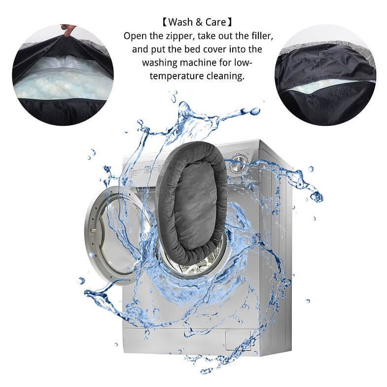 Happycare Tex Extra Large Corduroy Plush Human Dog Bed