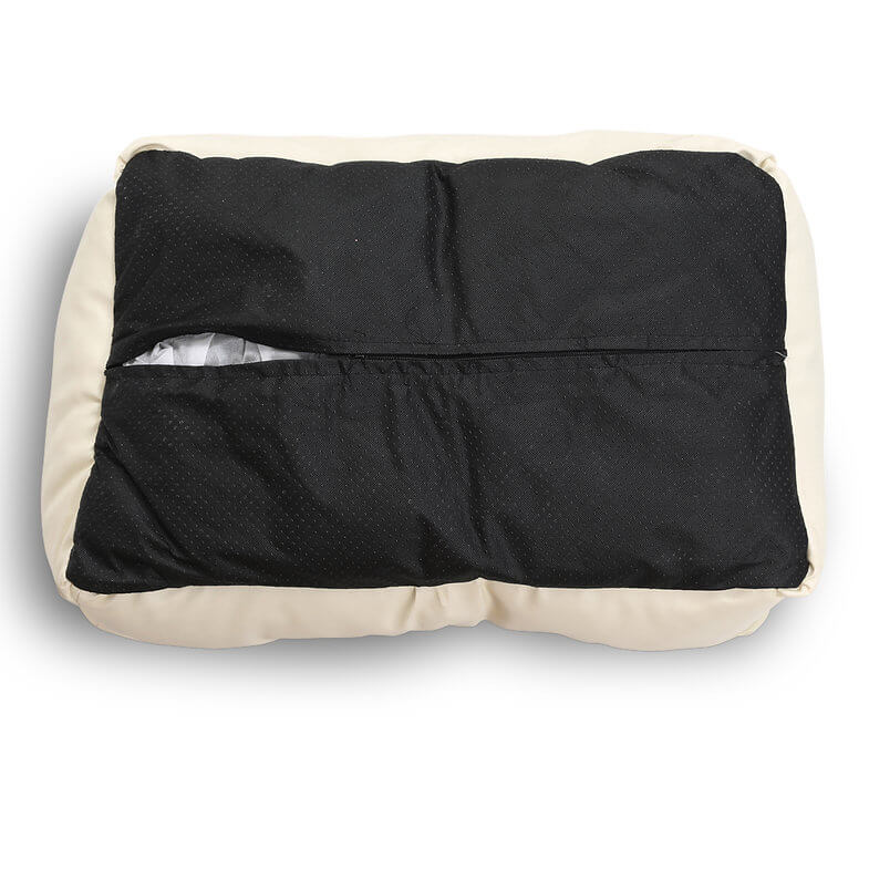 Happycare Tex Luxury All Sides Faux leather Rectangle Pet Bed