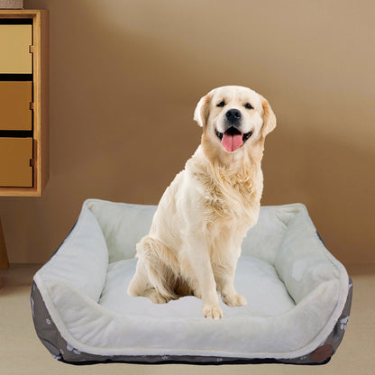 HappyCare Tex Durable printed oxford and Super Soft plush Pet Bed/bolster