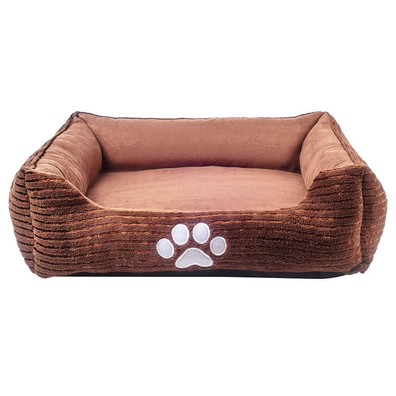 Happycare Tex Reversible Signature Bolster Dog Bed