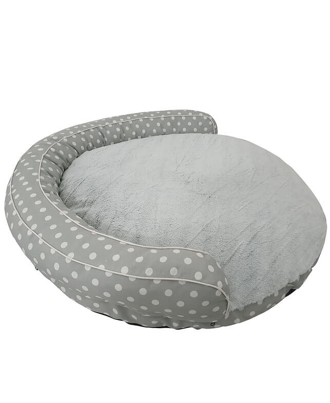 Happycare Tex Canvas bolster with detachable faux fur cushion