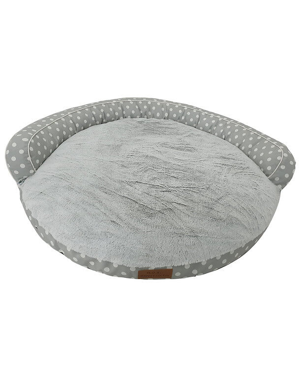 Happycare Tex Canvas bolster with detachable faux fur cushion