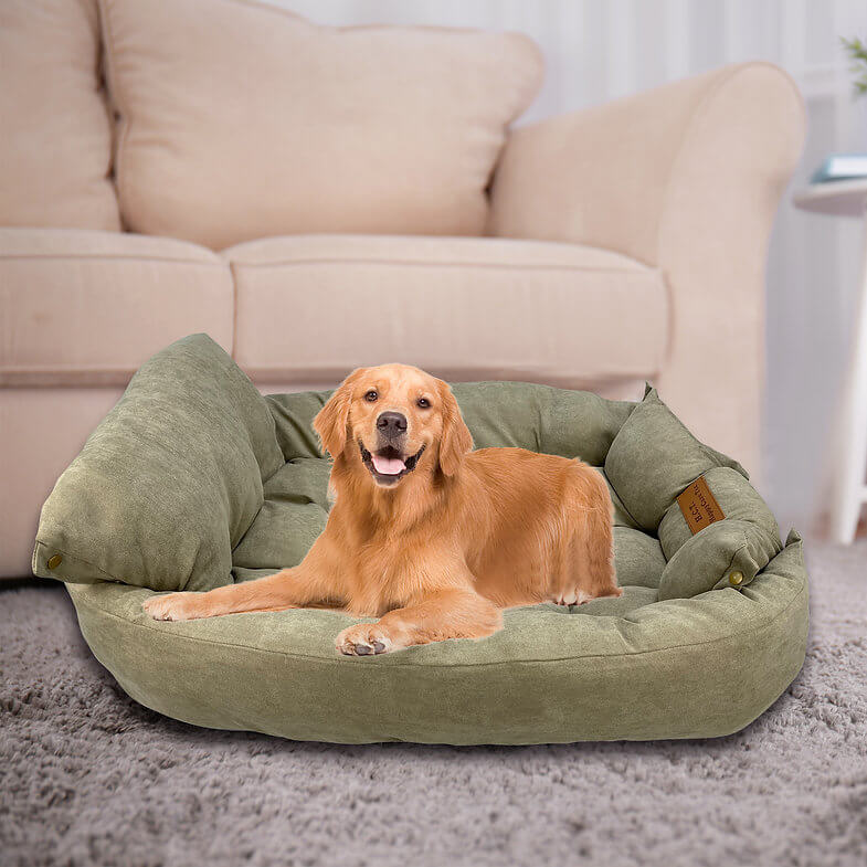 Happycare Tex Suede Fluffy Multi Functional Pet Bed