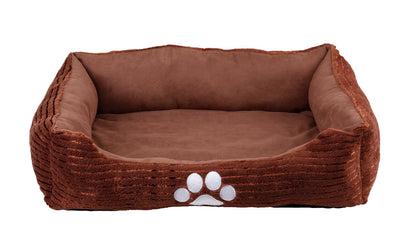 HappyCare Tex Rectangle Orthopedic Bolster Cat & Dog Bed