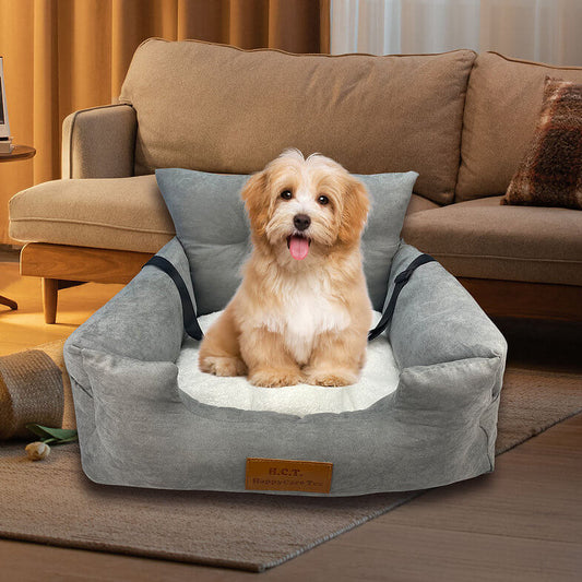 Happycare Tex Suede Fluffy Pet Car Seat