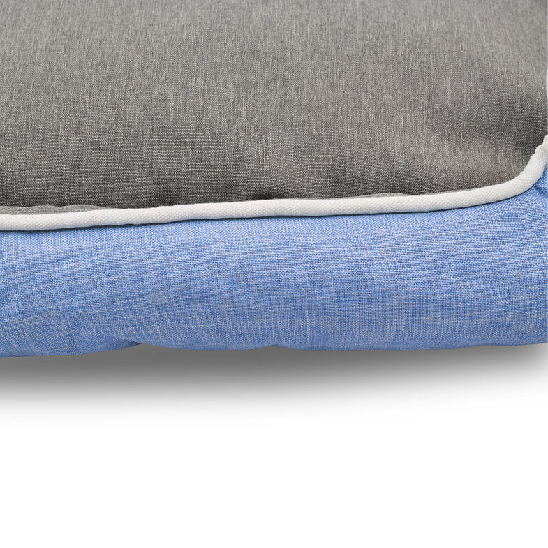 HappyCare Tex High Back Rectangle Bolster Cat & Dog Bed