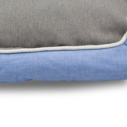 HappyCare Tex High Back Rectangle Bolster Cat & Dog Bed