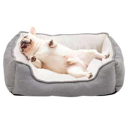 HappyCare Tex Rectangle Orthopedic Bolster Cat & Dog Bed