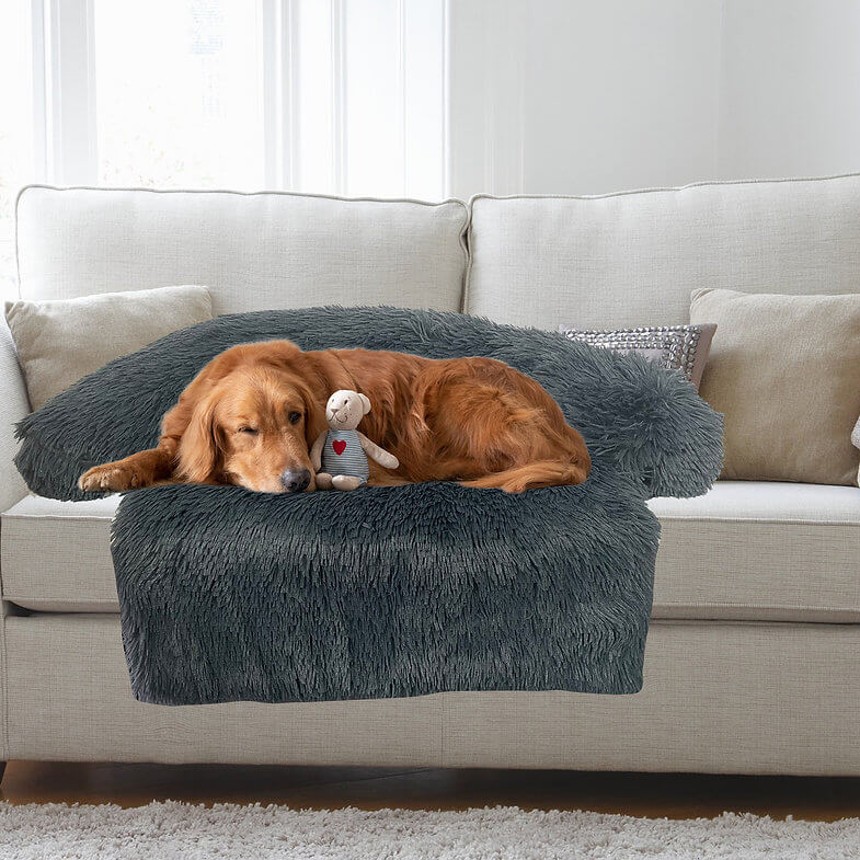 Happycare Tex Luxurious Comfort Fur Couch Cover