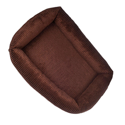 Happycare Tex Decorative Corduroy rectangle orthopedic Pet bed