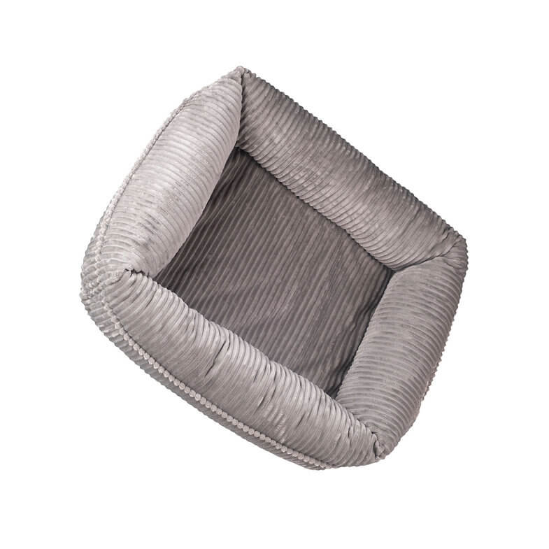 Happycare Tex Decorative Corduroy rectangle orthopedic Pet bed