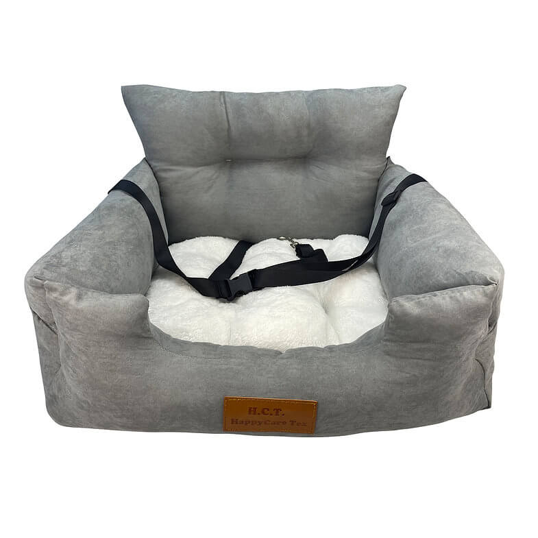 Happycare Tex Suede Fluffy Pet Car Seat