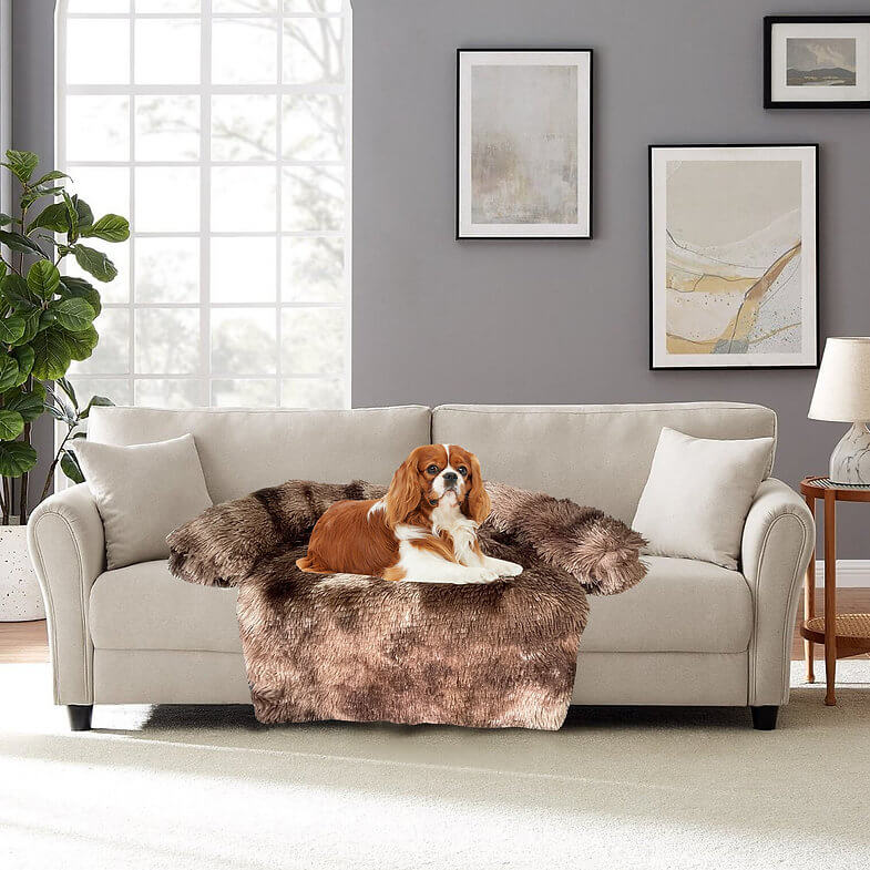 Happycare Tex Luxurious Comfort Fur Couch Cover