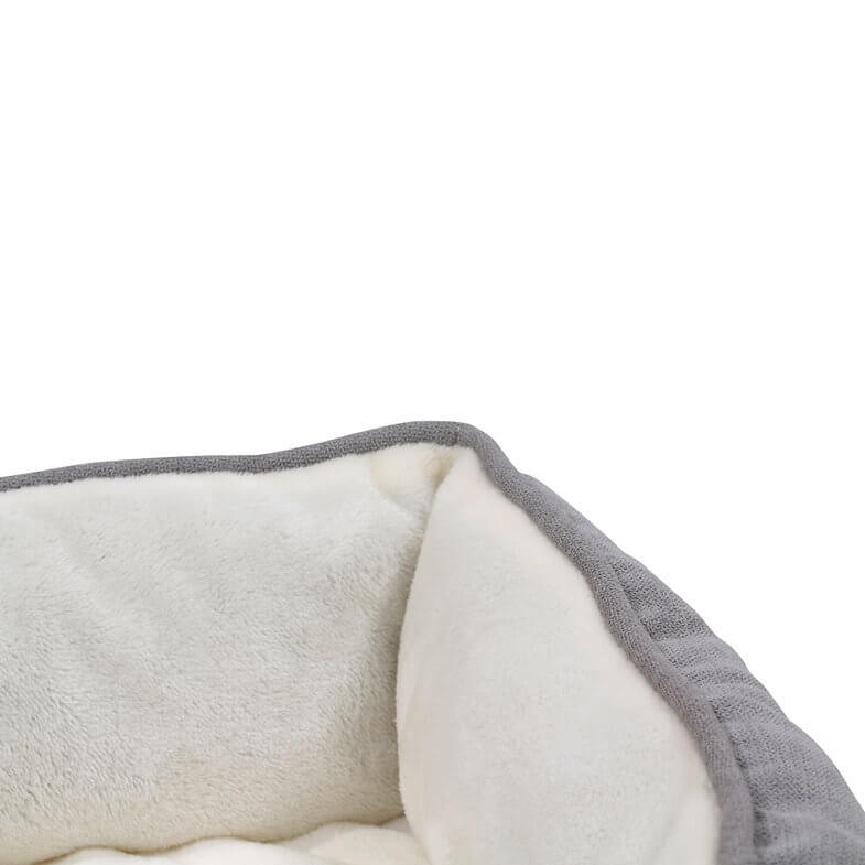 HappyCare Tex Rectangle Orthopedic Bolster Cat & Dog Bed