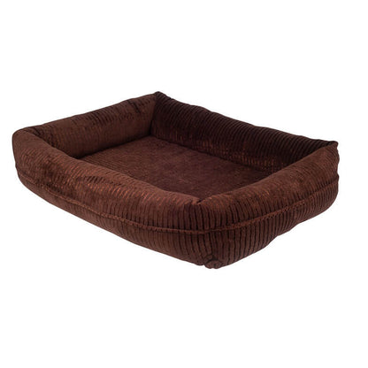 Happycare Tex Decorative Corduroy rectangle orthopedic Pet bed