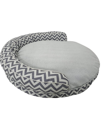 Happycare Tex Canvas bolster with detachable faux fur cushion