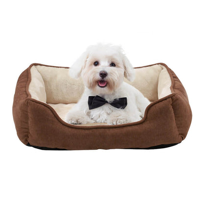 HappyCare Tex Rectangle Orthopedic Bolster Cat & Dog Bed