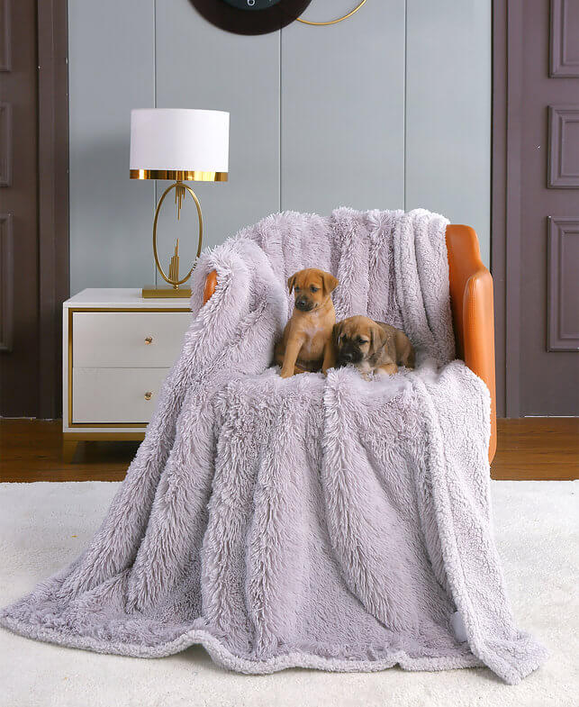 Happycare Tex Duplex Warm Comfort Faux Fur Sherpa Waterproof Dog Blanket