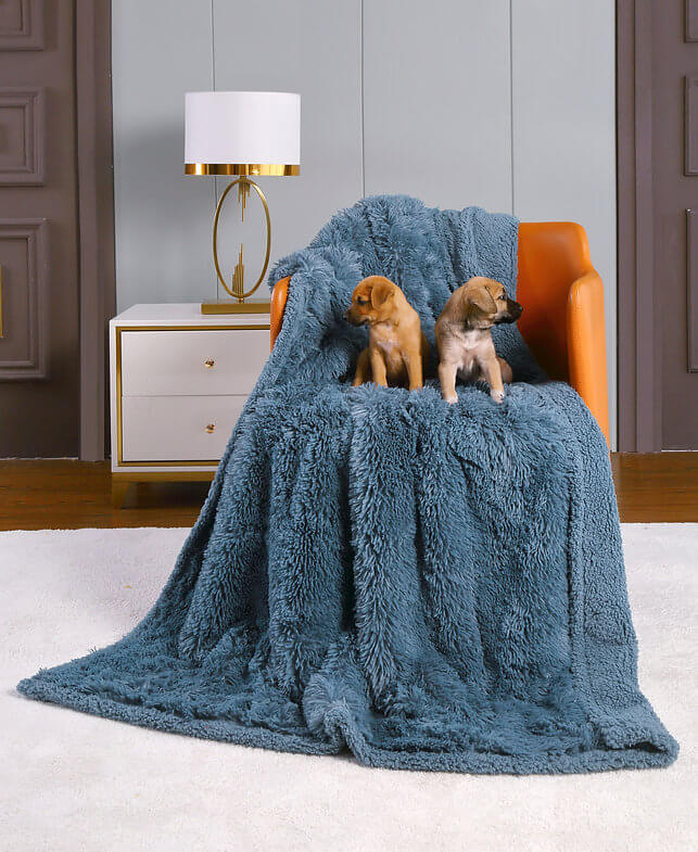 Happycare Tex Duplex Warm Comfort Faux Fur Sherpa Waterproof Dog Blanket