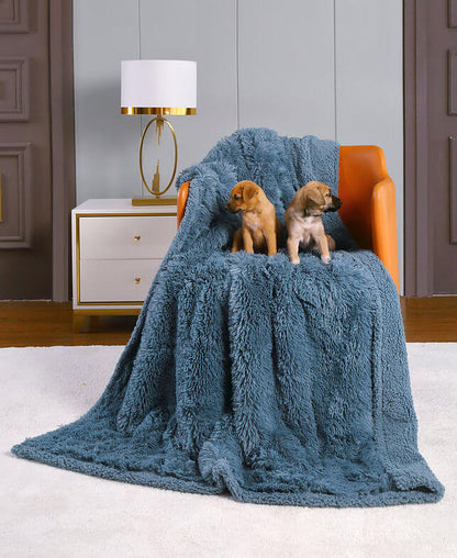 Happycare Tex Duplex Warm Comfort Faux Fur Sherpa Waterproof Dog Blanket