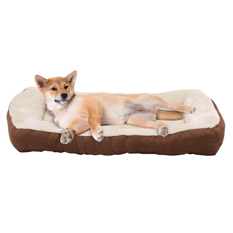 HappyCare Tex Rectangle Bumper Bolster Cat & Dog Bed